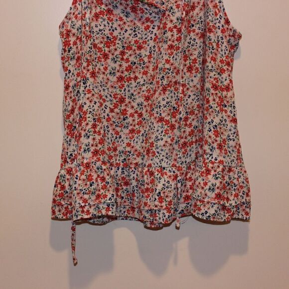CeCe Floral Sleveless Blouse Women Small - Picture 3 of 10